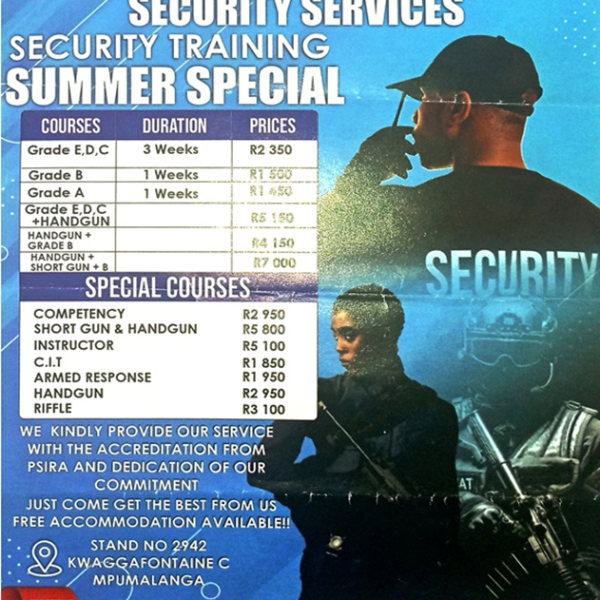 Kenang Security Training in Kwagga