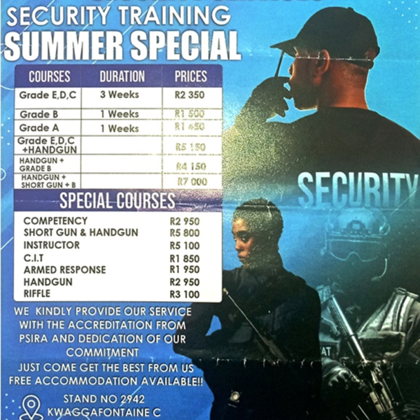Kenang Security Training in Kwagga